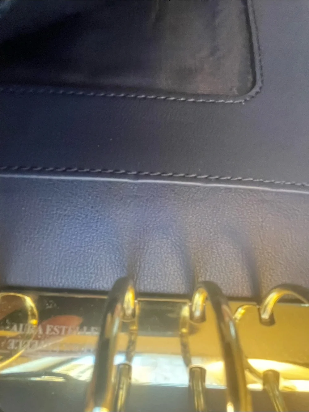 Aura Estelle A6 Cloud Planner with gold hardware